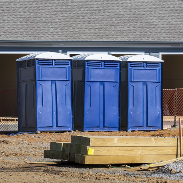 what is the maximum capacity for a single porta potty in Bluejacket